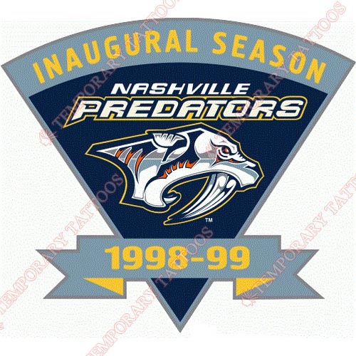 Nashville Predators Customize Temporary Tattoos Stickers NO.219